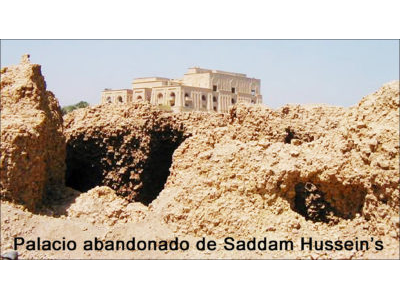 Saddams Palace on ruins of Babylon SPANISH.jpg